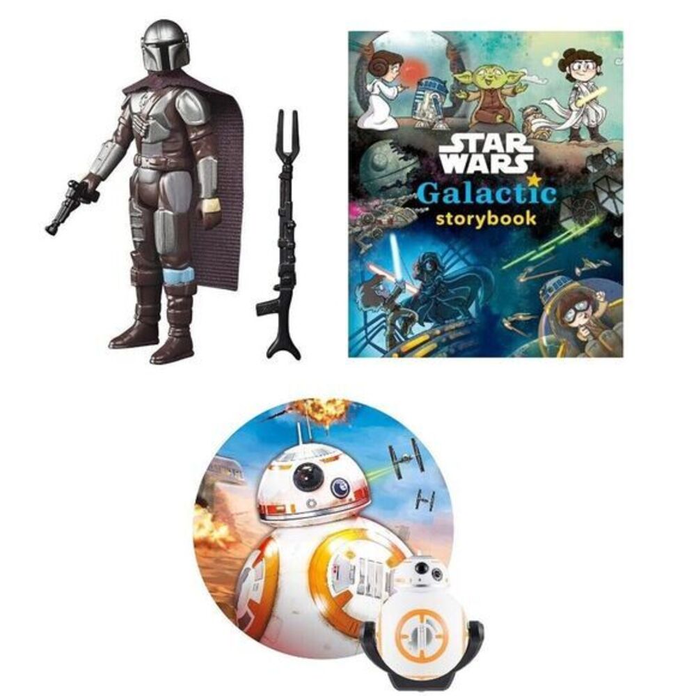 Star Wars Bundle BB-8 Led Light Galactic Story Book Mandalorian Beskar Gift Set‎
